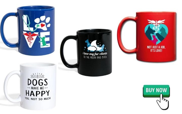 coffee mugs as graduation gifts for veterinary students by I love veterinary