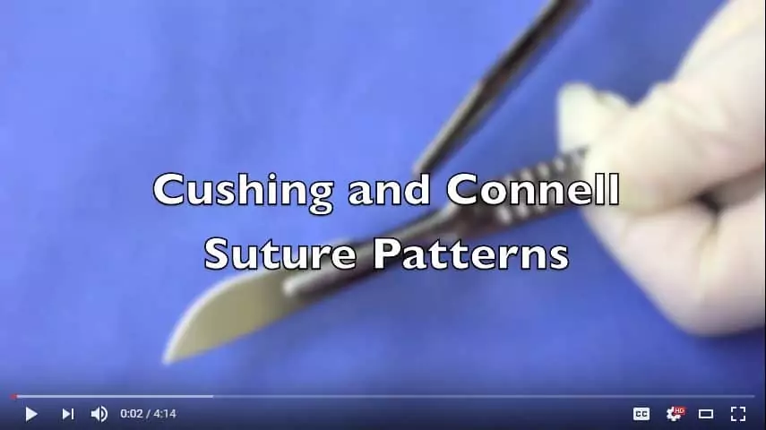 Cushing Suture Pattern Connel Suture Pattern Video