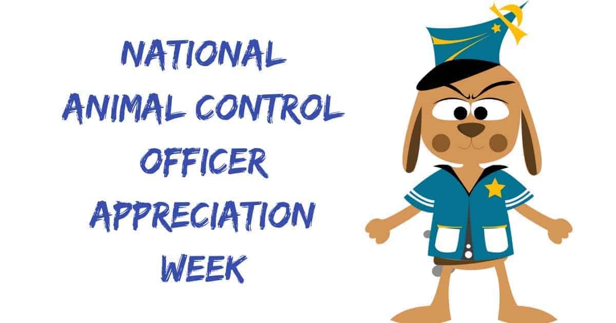 National Animal Control Officer Appreciation Week I Love Veterinary