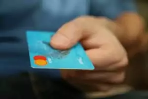 client presenting credit card 