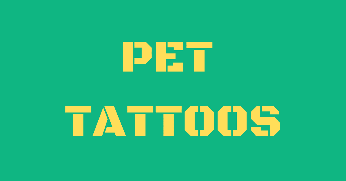 pet tattoos