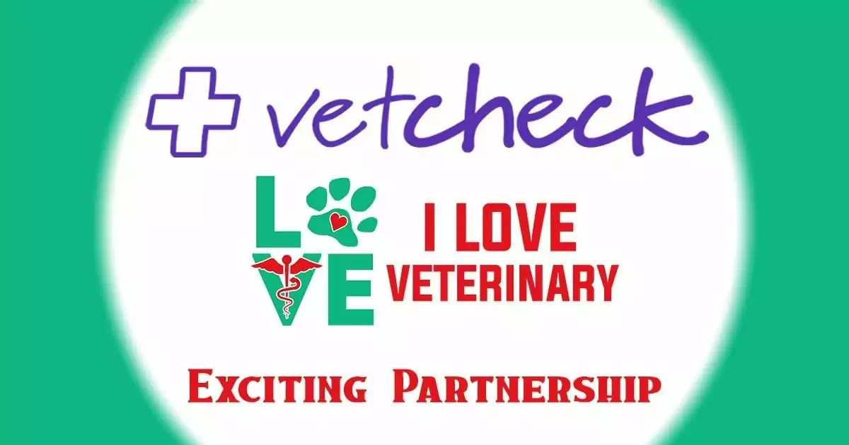 vetcheck I love veterinary exciting partnership