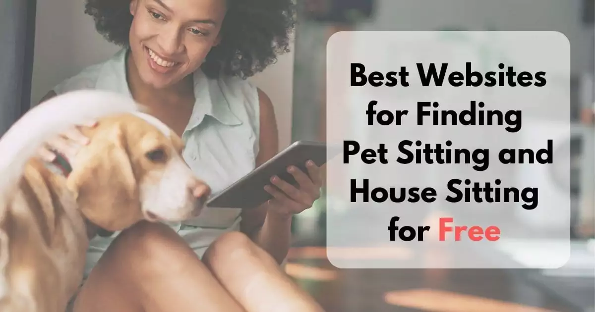Lady with a dog - Best websites for finding pet sitting and house sitting for free