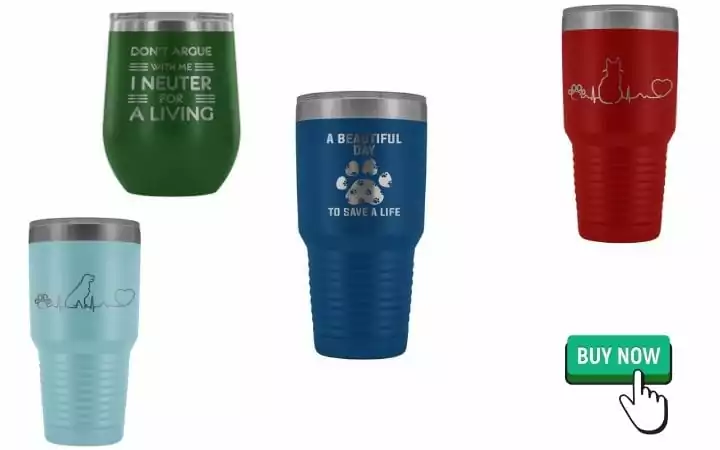 tumblers, graduation gifts for veterinary students by I Love Veterinary