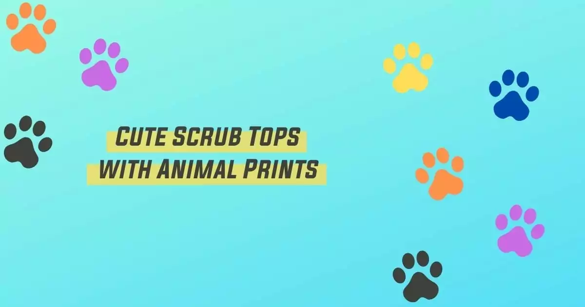 Cute Scrub Tops with Animal Prints - I Love Veterinary