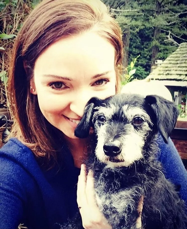 Dr. Katie Lawlor holding her dog Bear - I Love Veterinary
