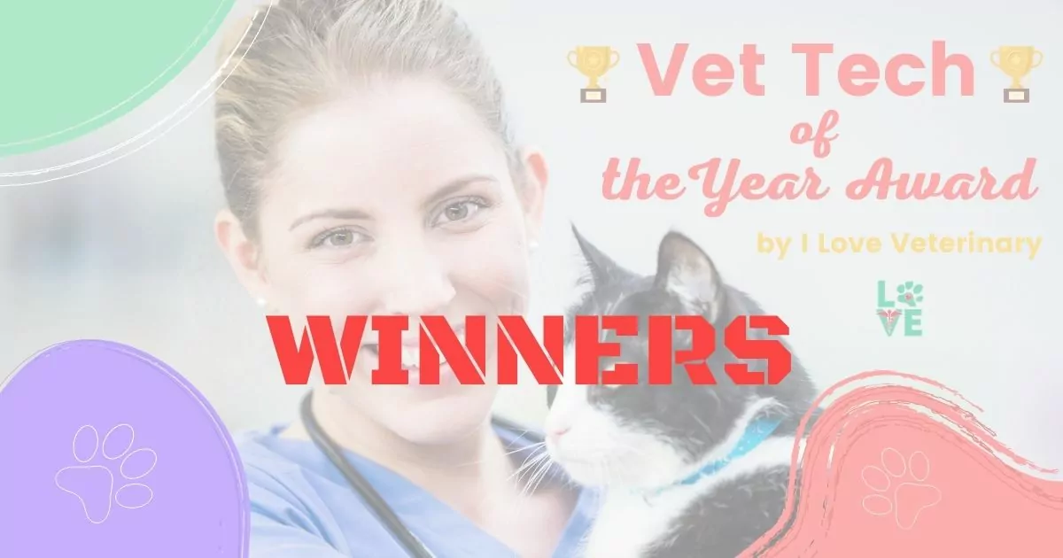Winners of vet tech of the year award 2021