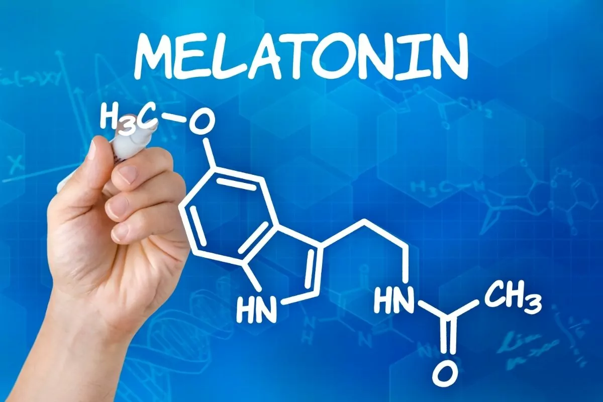 Chemical formula of melatonin
