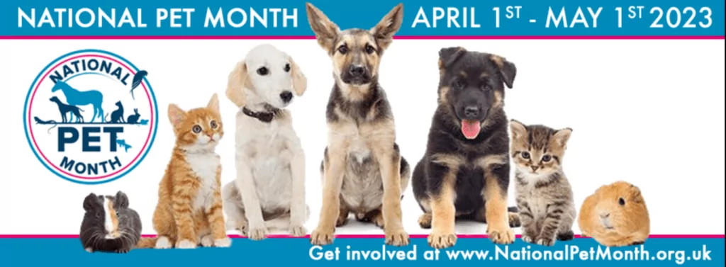 national pet month banner 2023