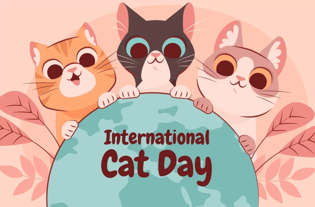 international cat day poster