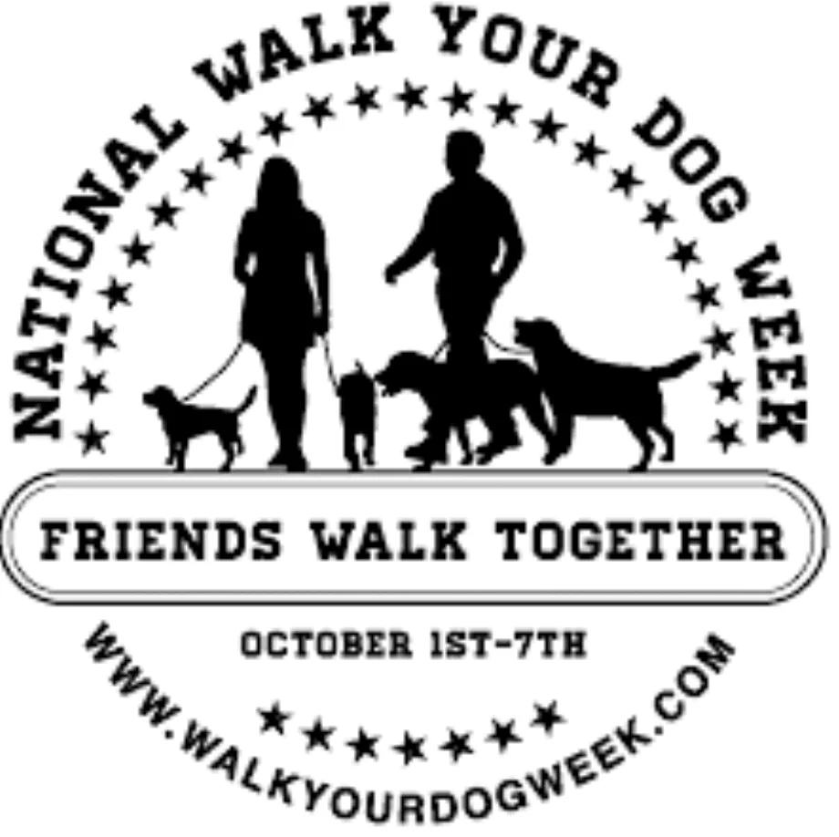 national walk your dog week banner